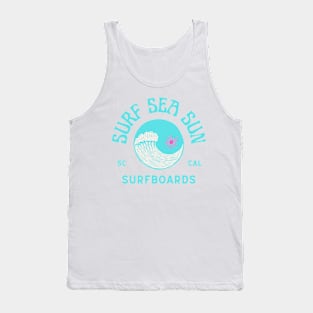 surf groovy design blue Tank Top